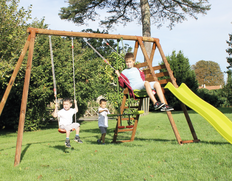 Rex set: 2 swing + horse + slide